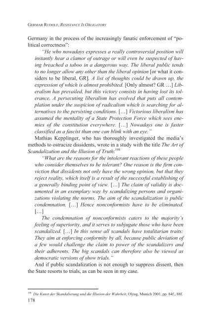 Germar Rudolf, Resistance Is Obligatory (2012; PDF-Datei