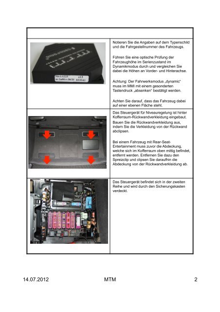 Einbauanleitung A8 D4 - MTM