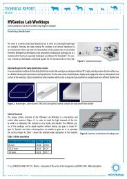 TECHNICAL REPORT HYGenius Lab Worktops - MINITÜB GmbH