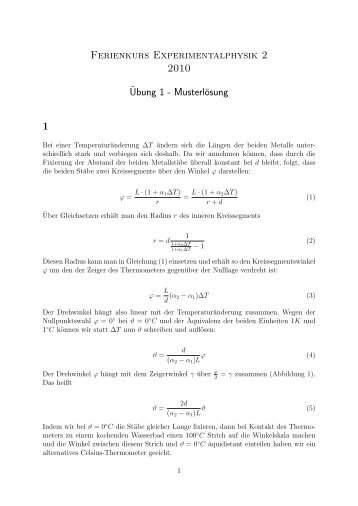 Lösung zum Übungsblatt