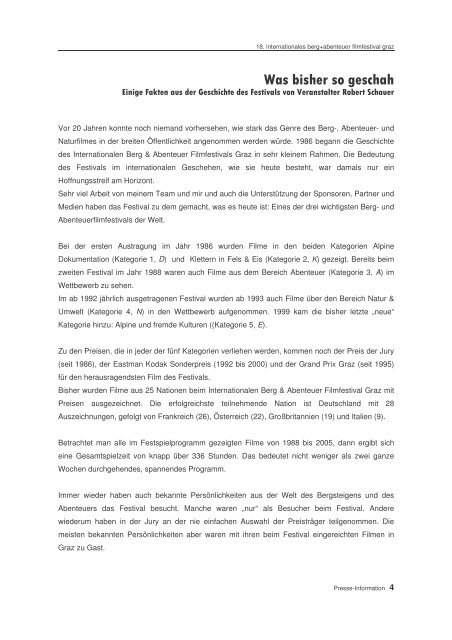 Presseinformationen 2006 PDF Dokument - Internationales Berg ...