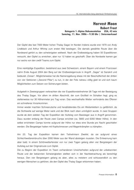 Presseinformationen 2006 PDF Dokument - Internationales Berg ...
