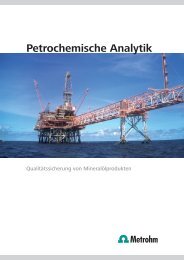 Petrochemische Analytik - Metrohm