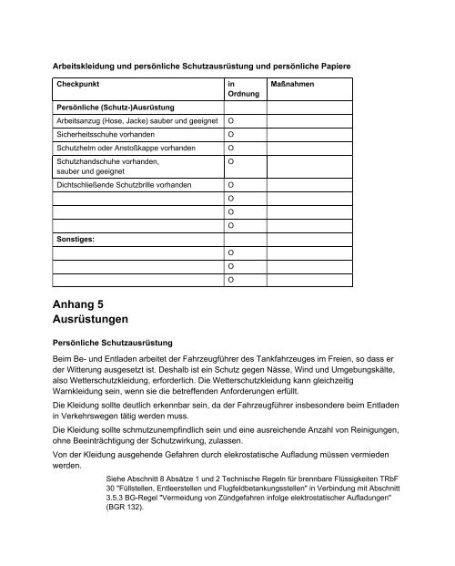 BGI 857 Sicherer Betrieb von Tankfahrzeugen für Mineralölprodukte