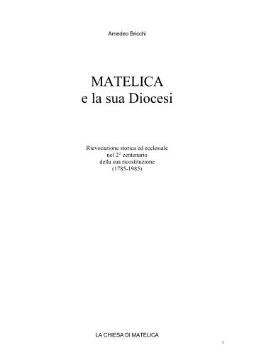 Matelica MC e la sua Diocesi - Missale Romanum