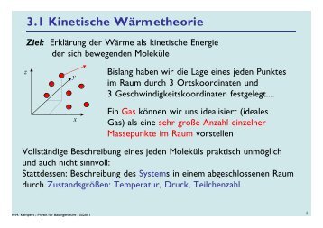 3.1 Kinetische Wärmetheorie
