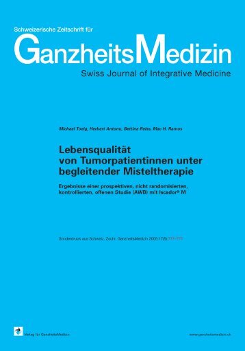 Lebensqualität von Tumorpatientinnen unter ... - Institut Hiscia