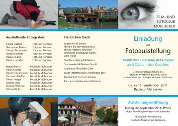 Flyer - Partnerschaftskomitee Mühlacker