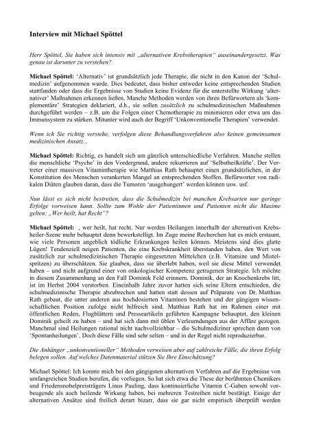 Interview mit Michael Spöttel