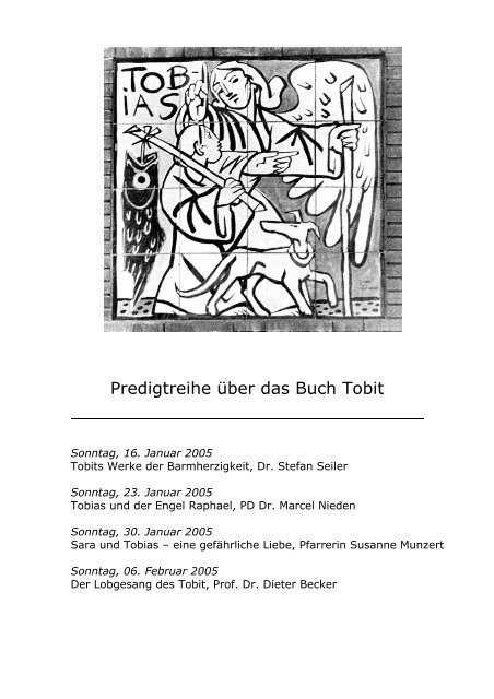 Predigtreihe Uber Das Buch Tobit