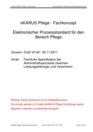 eKARUS Pflege - Fachkonzept Elektronischer ... - BAP