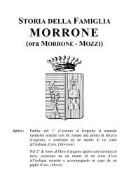 Notizie Storiche Famiglia Morrone Mozzi - Missale Romanum