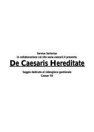 De Caesaris Hereditate - Caesar3.it