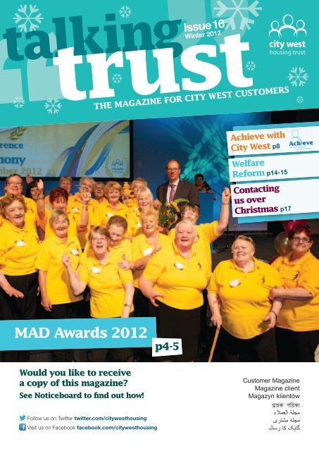 MAD Awards 2012 - City West Housing Trust