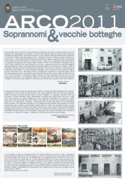 Soprannomi &vecchie botteghe - Comune di Arco