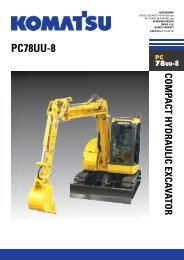 Download PC78UU-8 Specification (PDF) - Komatsu