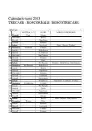 Calendario turni 2013 - Comune di Trecase