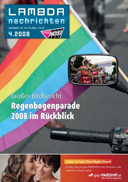 Regenbogenparade 2008 im Rückblick - LAMBDA-Nachrichten