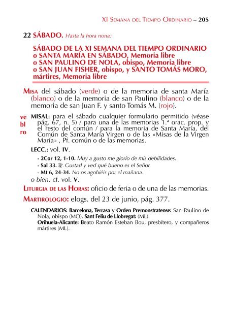 Calendario Litúrgico - Pastoral 2012-2013 Ciclo «C - Cope