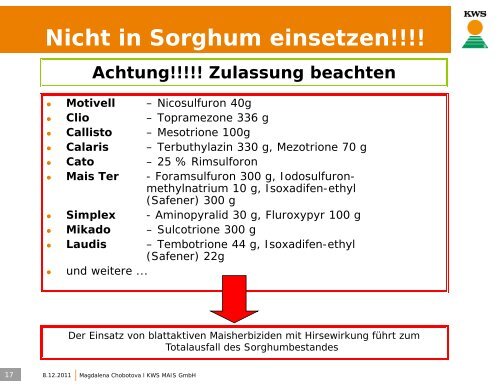 Die 5 wichtigsten Schritte zum erfolgreichen Sorghum ... - cultivent