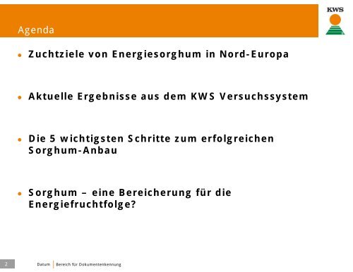 Die 5 wichtigsten Schritte zum erfolgreichen Sorghum ... - cultivent