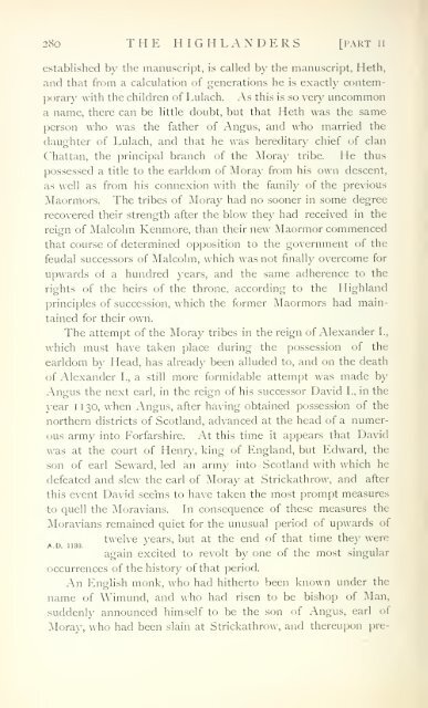 The Highlanders of Scotland - Clan Strachan Society