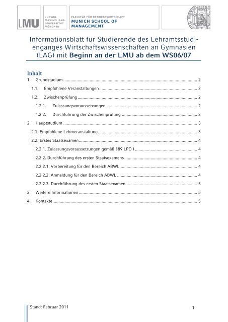 Detailinformationen - LMU