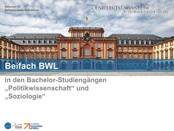 Beifach BWL - BWL - Universität Mannheim