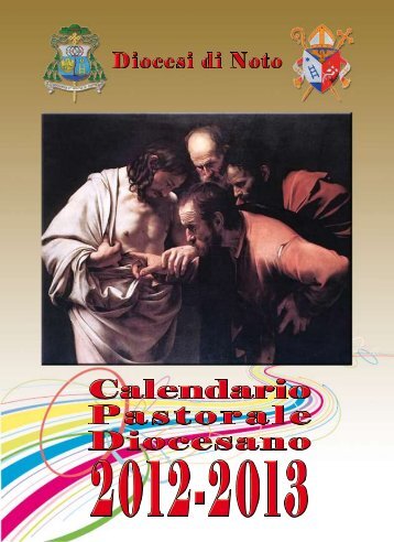 Calendario Pastorale 2012-2013 - DIOCESI di NOTO