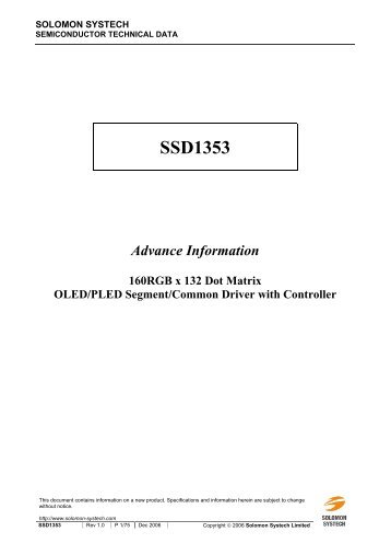 SSD1353 - Display Future