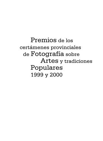 Premios de los de Fotografía sobre Populares - Diputación ...