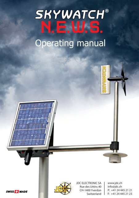 Operating manual - JDC Electronic SA