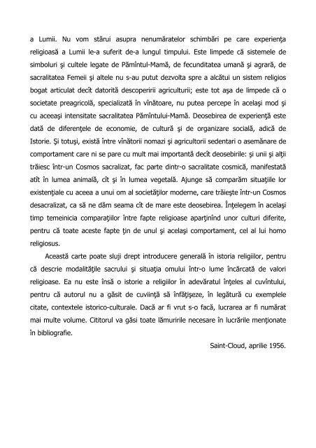 Mircea ELIADE, SACRUL ŞI PROFANUL, Humanitas, 1995