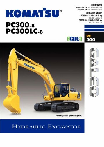 Download PC300-8 Specification (PDF) - Komatsu