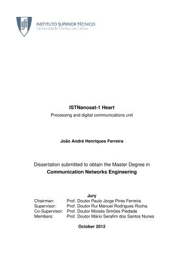 ISTNanosat-1 Heart - Processing and digital communications unit