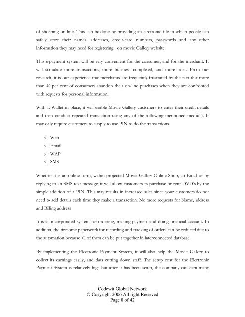 Business Case Analysis 'Electronic Payment Systems in Action ...