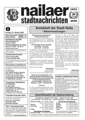 stadtnachrichten - Stadt Naila