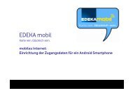 EDEKA Mobil.Internet Einrichtung Android