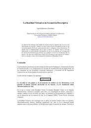 La Realidad Virtual en la Geometría Descriptiva - La EUATM