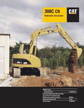 CAT 308C Spec sheet - Hewden