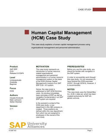 Einführung in SAP Human Capital Management (HCM)