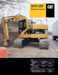 Specalog for 321C LCR Hydraulic Excavator, AEHQ5523-02
