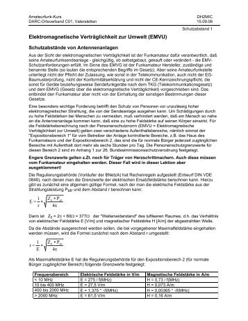 Elektromagnetische Verträglichkeit zur Umwelt - myDARC.de