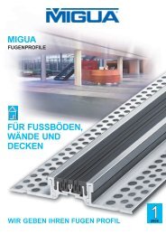 FÜR FUSSBÖDEN, WÄNDE UND DECKEN - migua