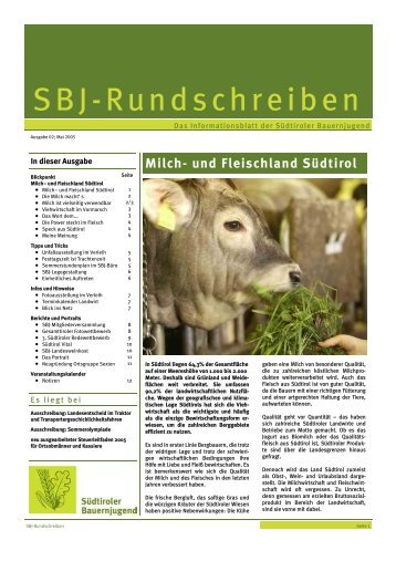 Rundschreiben 2/2005 - Südtiroler Bauernjugend