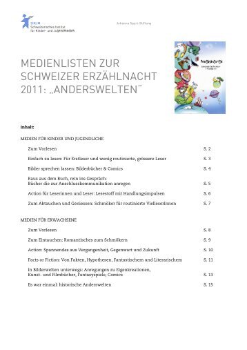 Medienliste - SIKJM Schweizerisches Institut für Kinder und ...