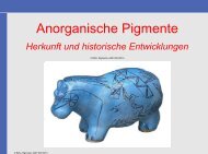 Anorganische Pigmente - Anorganische Chemie, AK Röhr, Freiburg