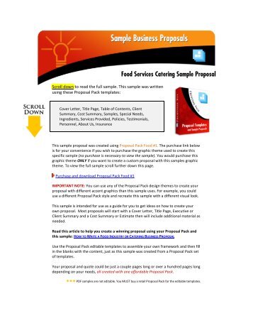 sample business proposal proposal kit