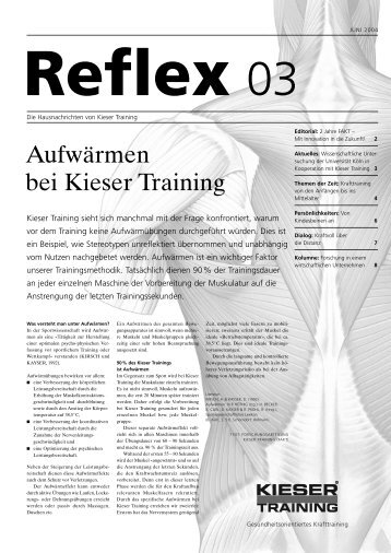 JUNI 2004 Reflex - Reflex - Kieser Training