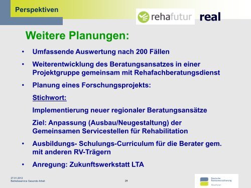 RehaFutur Real - Ein Umsetzungsbeispiel; Norbert Gödecker-Geenen